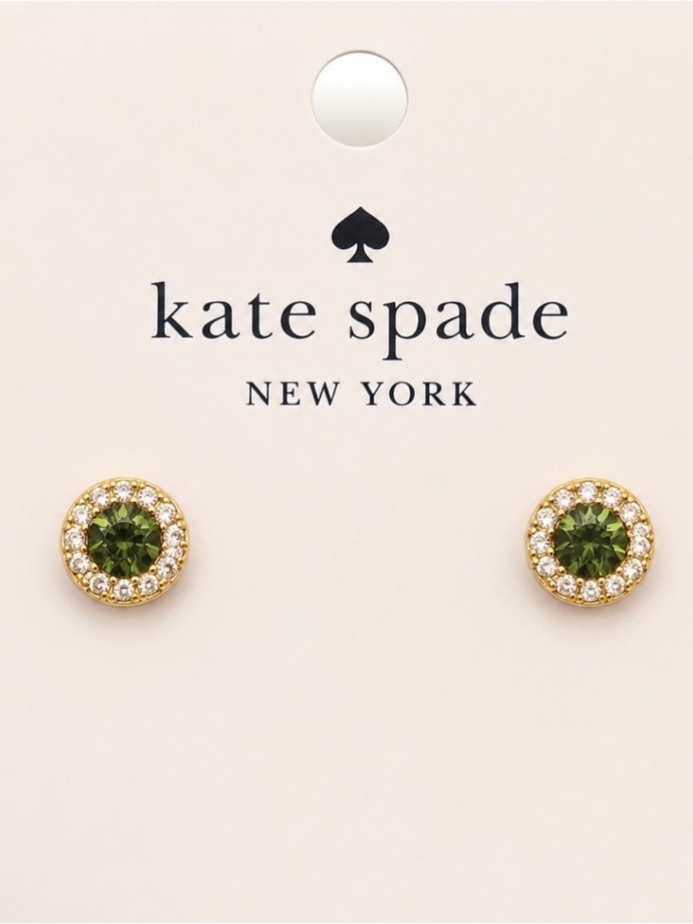 Kate Spade You're A Gem Pave Halo Studs